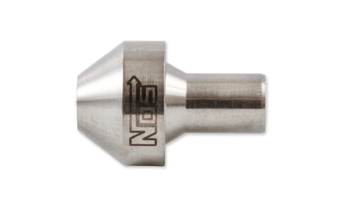 NOS/Nitrous Oxide System Precision SS Stainless Steel Nitrous Flare Jets available in sizes .014-.125 - Side View