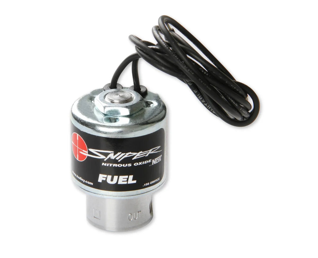 NOS/Nitrous Oxide System Sniper Fuel Solenoid with a large body and increased power capacity 18087NOS - Main Product View