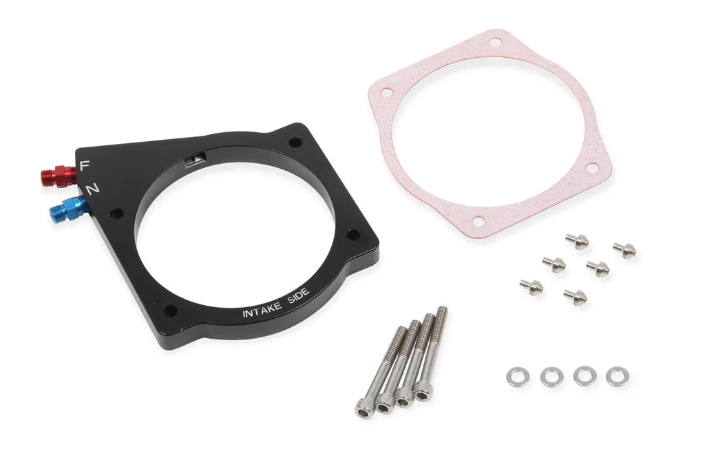 NOS/Nitrous Oxide System Wet plate only, fits GM LS with 102mm or 105mm 4-bolt throttle body 13437NOS - Main Product View