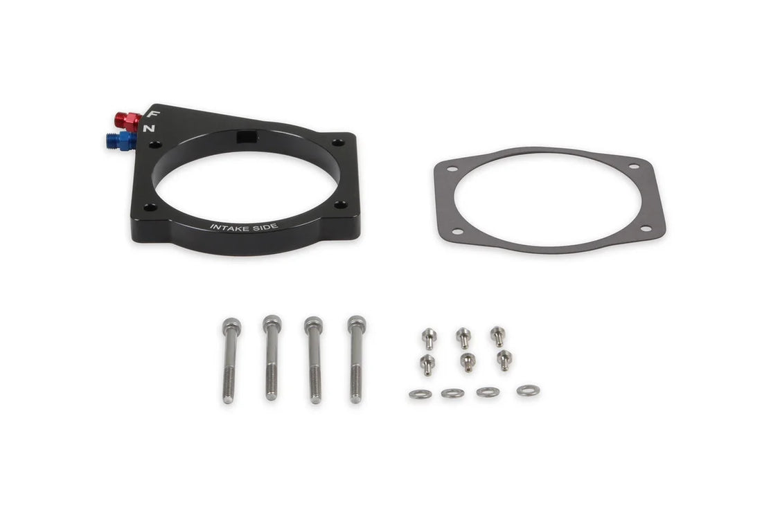 NOS/Nitrous Oxide System Wet plate only, fits GM LS with 102mm or 105mm 4-bolt throttle body 13437NOS - Detail View