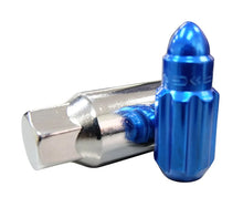 Load image into Gallery viewer, NRG 500 Series M12 X 1.5 Bullet Shape Steel Lug Nut Set - 21 Pc w/Lock Key - Blue - Additional View 6