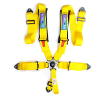 Load image into Gallery viewer, NRG 5PT 3in. Seat Belt Harness / Cam Lock - Yellow - Side View