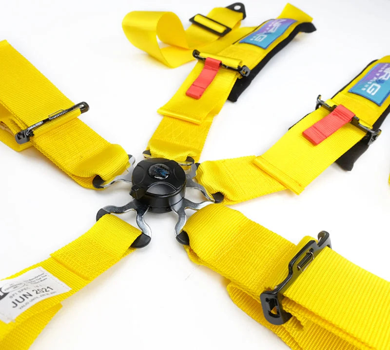 NRG 5PT 3in. Seat Belt Harness / Cam Lock - Yellow - Installation View