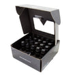 Load image into Gallery viewer, NRG 700 Series M12 X 1.25 Steel Lug Nut w/Dust Cap Cover Set 21 Pc w/Locks &amp; Lock Socket - Black - Side View