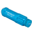 Load image into Gallery viewer, NRG 700 Series M12 X 1.25 Steel Lug Nut w/Dust Cap Cover Set 21 Pc w/Locks &amp; Lock Socket - Blue - Back View