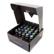 Load image into Gallery viewer, NRG 700 Series M12 X 1.25 Steel Lug Nut w/Dust Cap Cover Set 21 Pc w/Locks &amp; Lock Socket - Neochrome - Side View