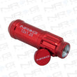 Load image into Gallery viewer, NRG 700 Series M12 X 1.25 Steel Lug Nut w/Dust Cap Cover Set 21 Pc w/Locks &amp; Lock Socket - Red - Main Product View