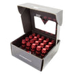 Load image into Gallery viewer, NRG 700 Series M12 X 1.25 Steel Lug Nut w/Dust Cap Cover Set 21 Pc w/Locks &amp; Lock Socket - Red - Installation View