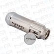 Load image into Gallery viewer, NRG 700 Series M12 X 1.25 Steel Lug Nut w/Dust Cap Cover Set 21 Pc w/Locks &amp; Lock Socket - Silver - Installation View
