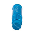 Load image into Gallery viewer, NRG 700 Series M12 X 1.5 Steel Lug Nut w/Dust Cap Cover Set 21 Pc w/Locks &amp; Lock Socket - Blue - Side View