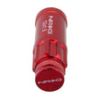 Load image into Gallery viewer, NRG 700 Series M12 X 1.5 Steel Lug Nut w/Dust Cap Cover Set 21 Pc w/Locks &amp; Lock Socket - Red - Main Product View
