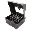 Load image into Gallery viewer, NRG 700 Series M12 X 1.5 Steel Lug Nut w/Dust Cap Cover Set 21 Pc w/Locks &amp; Lock Socket - Silver - Side View
