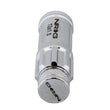 Load image into Gallery viewer, NRG 700 Series M12 X 1.5 Steel Lug Nut w/Dust Cap Cover Set 21 Pc w/Locks &amp; Lock Socket - Silver - Back View