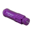 Load image into Gallery viewer, NRG 700 Series M12 X 1.5 Steel Lug Nut w/Dust Cap Cover Set 21 Pc w/Locks &amp; Lock Socket - Purple - Additional View 5