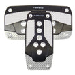 Load image into Gallery viewer, NRG Aluminum Sport Pedal A/T - Black w/Silver Carbon