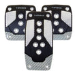 Load image into Gallery viewer, NRG Aluminum Sport Pedal M/T - Black w/Silver Carbon