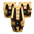 Load image into Gallery viewer, NRG Aluminum Sport Pedal M/T - Chrome Gold w/Black Rubber Inserts