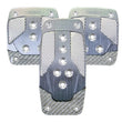 Load image into Gallery viewer, NRG Aluminum Sport Pedal M/T - Gunmetal w/Silver Carbon - Main Product View