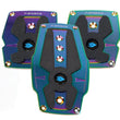 Load image into Gallery viewer, NRG Aluminum Sport Pedal M/T - Neochrome w/Black Rubber Inserts
