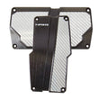 Load image into Gallery viewer, NRG Brushed Aluminum Sport Pedal A/T - Black w/Silver Carbon