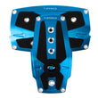 Load image into Gallery viewer, NRG Brushed Aluminum Sport Pedal A/T - Blue w/Black Rubber Inserts