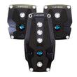 Load image into Gallery viewer, NRG Brushed Aluminum Sport Pedal M/T - Black w/Black Rubber Inserts