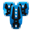 Load image into Gallery viewer, NRG Brushed Aluminum Sport Pedal M/T - Blue w/Black Rubber Inserts