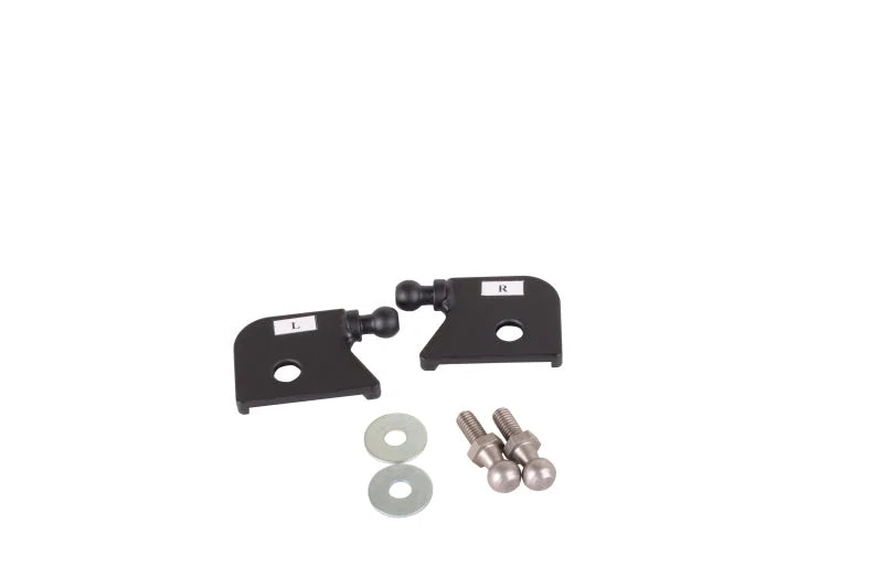 NRG Carbon Fiber Hood Damper Kit - 96-00 Honda Civic - Side View