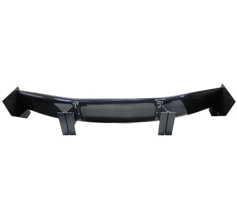 NRG Carbon Fiber Spoiler - Universal (59in.) NRG Logo Large End Plates - Side View