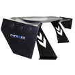 Load image into Gallery viewer, NRG Carbon Fiber Spoiler - Universal (69in.) w/NRG Logo / Stand Cut Out / Large Side Plate - Back View