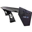 Load image into Gallery viewer, NRG Carbon Fiber Spoiler - Universal (69in.) w/NRG Logo / Stand Cut Out / Large Side Plate - Additional View 6