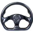 Load image into Gallery viewer, NRG Carbon Fiber Steering Wheel (320mm) Flat Bottom w/Shiny Black Carbon - Side View