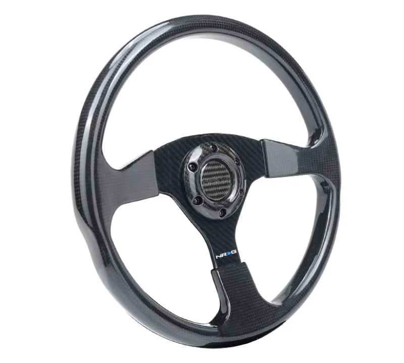 NRG Carbon Fiber Steering Wheel 350mm - Side View