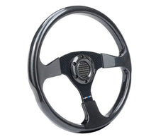 Load image into Gallery viewer, NRG Carbon Fiber Steering Wheel 350mm - Side View