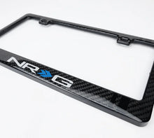 Load image into Gallery viewer, NRG Carbon License Plate Frame/ Fiber Poly Dip Finish Wet w/ NRG Logo - Main Product View
