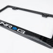 Load image into Gallery viewer, NRG Carbon License Plate Frame/ Fiber Poly Dip Finish Wet w/ NRG Logo - Main Product View