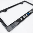 Load image into Gallery viewer, NRG Carbon License Plate Frame/ Fiber Poly Dip Finish Wet w/ NRG Logo - Side View