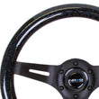 Load image into Gallery viewer, NRG Classic Wood Grain Steering Wheel (310mm) Black Sparkle w/Blk 3-Spoke Center - Main Product View