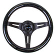 Load image into Gallery viewer, NRG Classic Wood Grain Steering Wheel (310mm) Black Sparkle w/Blk 3-Spoke Center - Side View