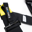 Load image into Gallery viewer, NRG FIA 6pt 2in. Shoulder Belt for HANS Device/ Rotary Cam Lock Buckle/ 3in. Waist Belt - Black - Side View