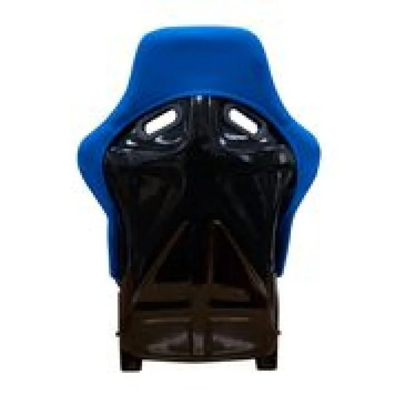 NRG FRP Bucket Seat (Blue Cloth) - Large - Main Product View