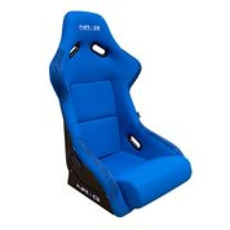 NRG FRP Bucket Seat (Blue Cloth) - Large - Back View