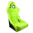 Load image into Gallery viewer, NRG FRP Bucket Seat PRISMA Edition - Large (Neon Green Alcantara/ Pearlized Back) - Back View