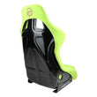 Load image into Gallery viewer, NRG FRP Bucket Seat PRISMA Edition - Large (Neon Green Alcantara/ Pearlized Back) - Installation View