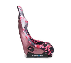 NRG FRP Bucket Seat PRISMA Japanese Cherry Blossom Edition W/ Pink Pearlized Back - Medium - Main Product View