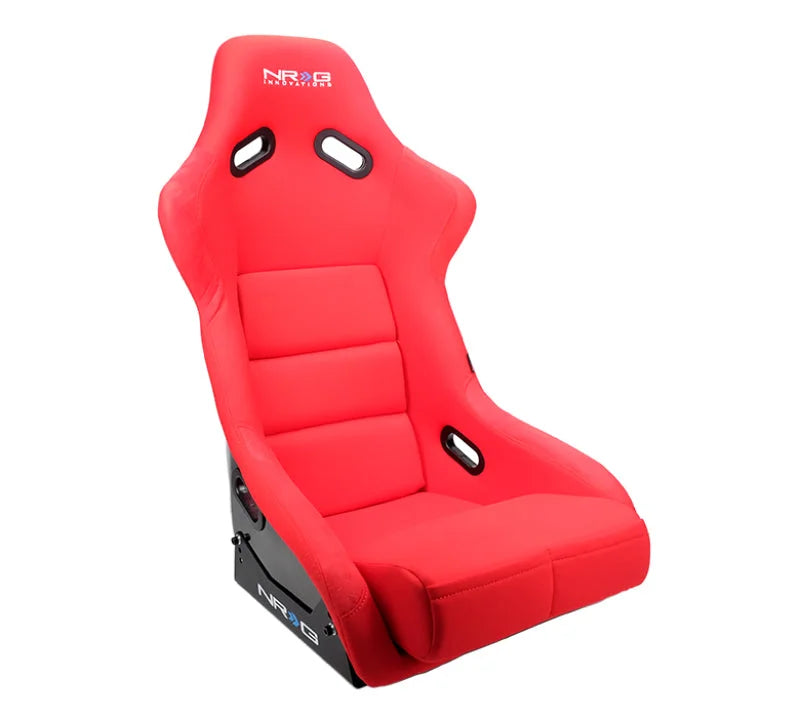 NRG FRP Bucket Seat (Red Cloth) - Large - Additional View 5