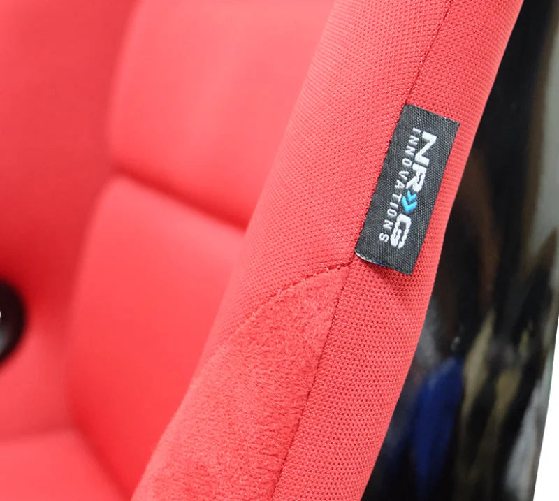 NRG FRP Bucket Seat (Red Cloth) - Large - Additional View 13