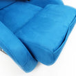 Load image into Gallery viewer, NRG FRP Bucket Seat ULTRA Edition - Large (Blue Alcantara/Gold Glitter Back) - Installation View