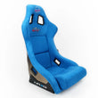 Load image into Gallery viewer, NRG FRP Bucket Seat ULTRA Edition - Large (Blue Alcantara/Gold Glitter Back) - Additional View 5