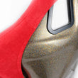 Load image into Gallery viewer, NRG FRP Bucket Seat ULTRA Edition - Large (Red Alcantara/Gold Glitter Back) - Additional View 5